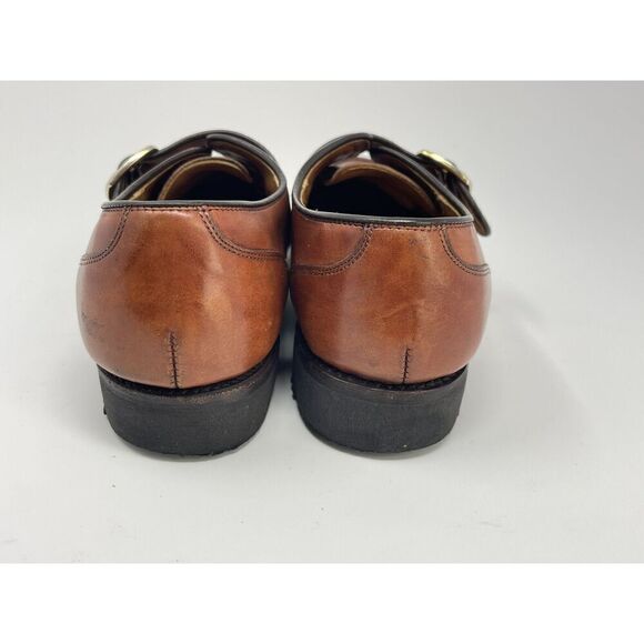 Allen Edmonds Mens Cornell Chili Cognac Brown Monk Strap Leather Shoes Size 9.5D main image 6